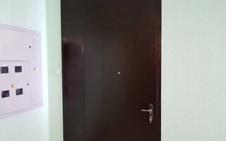 тамбурная дверь с порошковым напылением